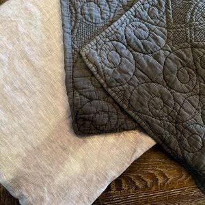 Potterybarn King Duvet & Two Potterybarn Full Shams